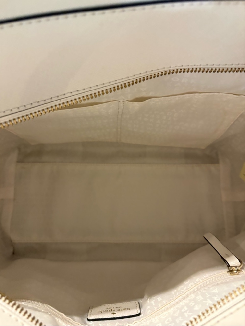 Kate Spade White, Beige & Black Tote Crossbody Bag - Picture 11 of 14